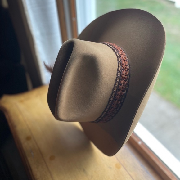 VINTAGE 70’s DOBBS WEST HAT 7 1/2. Original box - Picture 2 of 11